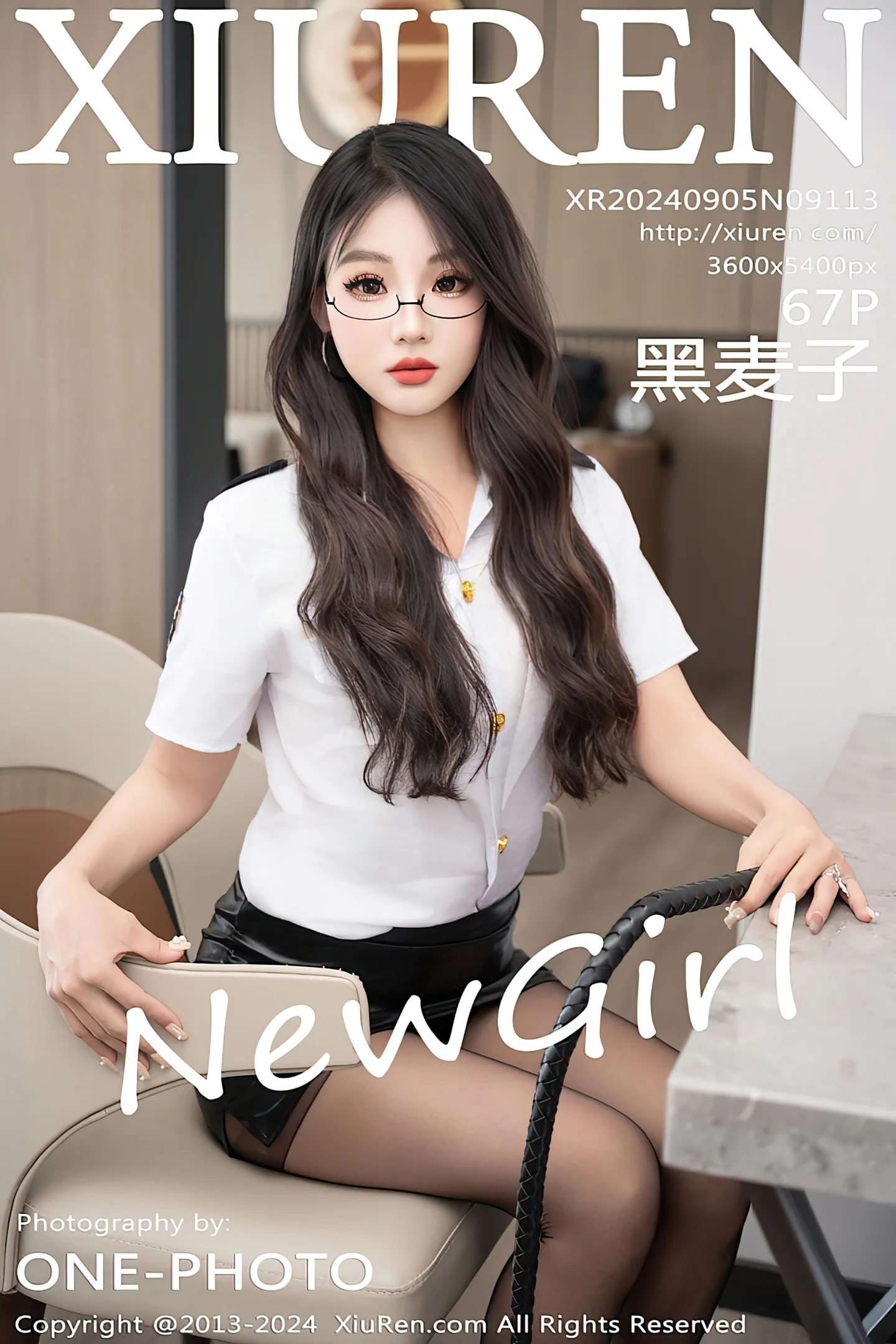 [XiuRen秀人网]No.9113_新人模特黑麦子性感白色制服配开档黑丝秀柔美身姿撩人诱惑写真67P-秀人网 - XiuRen.Space